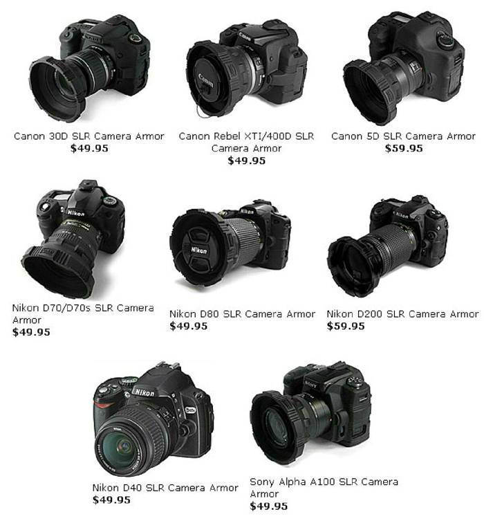 שיריון למצלמות DSLR