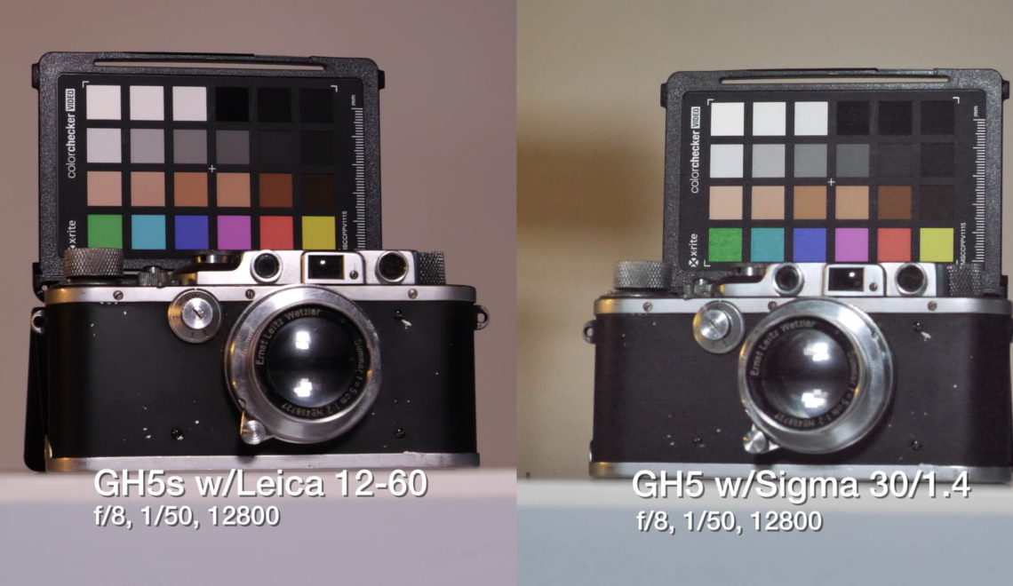 השוואה בין GH5s ל-a7R III וa6300 של סוני ומצלמת SL של Leica