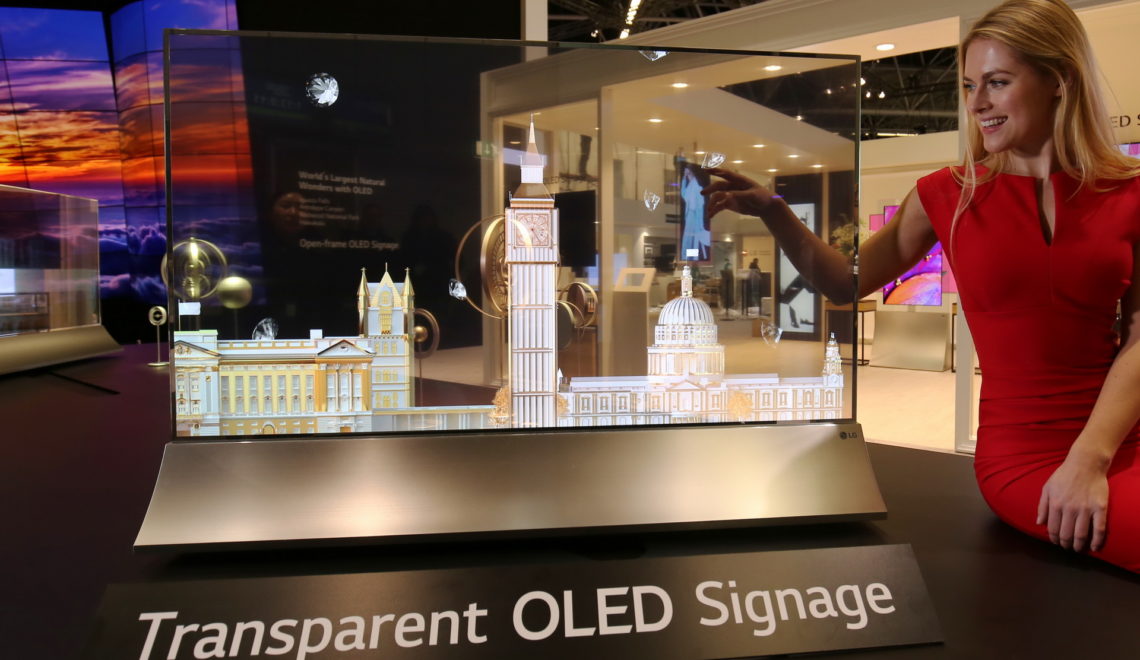 מסך OLED שקוף של LG