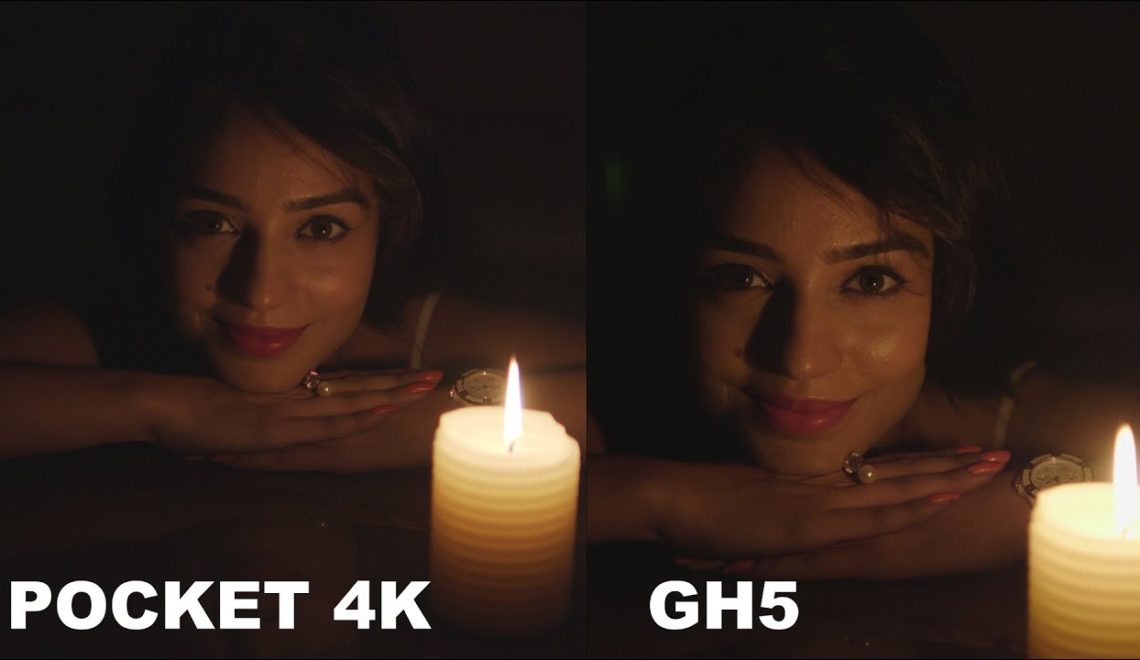 השוואה בין רגישות מצלמת הפוקט והשוואה ל-GH5