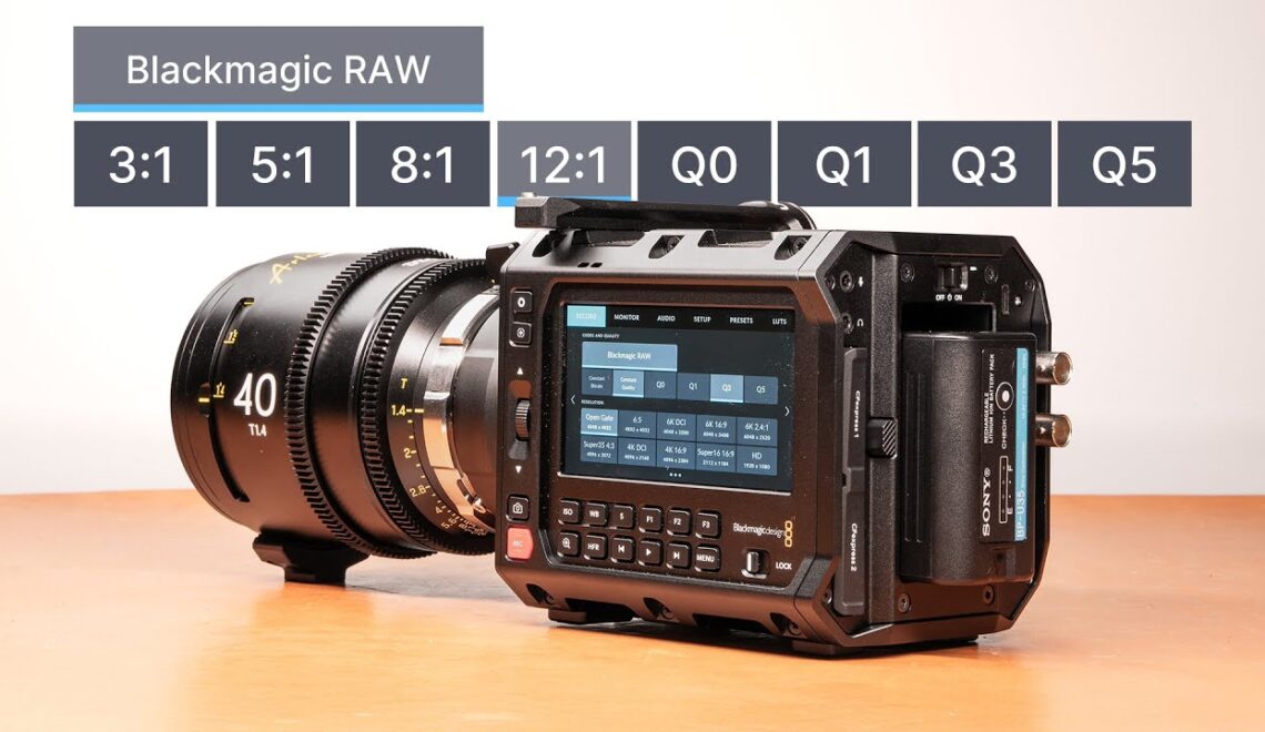 השוואה ברמות דחיסה בין BlackMagic לסוני