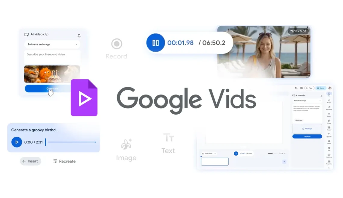 עורך AI של גוגל – Vids לוידאו
