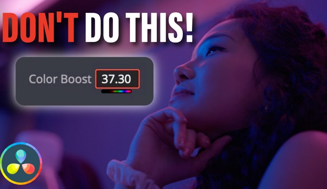 תכונת Color Boost ב DaVinci Resolve