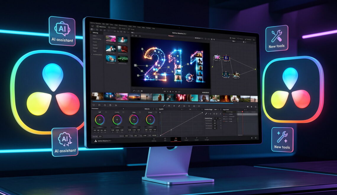 גרסה 21.1 לתוכנת DaVinci Resolve